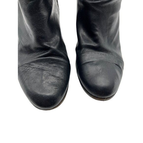 Rag & Bone Black Leather Kinsey Booties Ankle Boots Size 7.5 - Picture 3 of 9